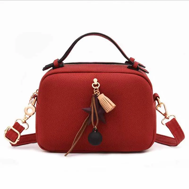 Vintage PU Leather Ladies HandBags Women Messenger Bags TotesTassel Designer Crossbody Shoulder Bag Boston Hand Bags Hot Sale
Vintage PU Leather Ladies HandBags Women Messenger Bags TotesTassel Designer Crossbody Shoulder Bag Boston Hand Bags Hot Sale