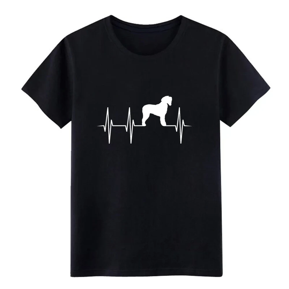 Черная русская футболка с надписью errier dog owner terrier heartbeat мужская Трикотажная из