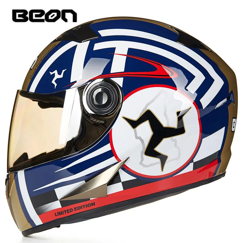 BEON Motorcycle Helmet Full Face Helmet Casco Moto Capacete Motocross Casque Moto Vintage Racing Riding 500
BEON Motorcycle Helmet Full Face Helmet Casco Moto Capacete Motocross Casque Moto Vintage Racing Riding 500
