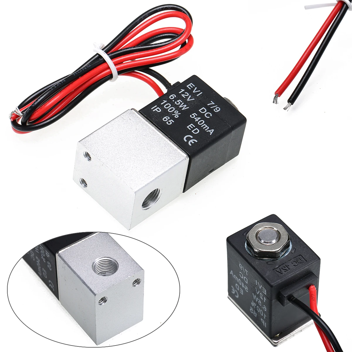 1pc 1/4'' NPT 2 Ways Normally Closed Valve 12V Pneumatic Aluminum Electric Solenoid Air Valve
1pc 1/4'' NPT 2 Ways Normally Closed Valve 12V Pneumatic Aluminum Electric Solenoid Air Valve
