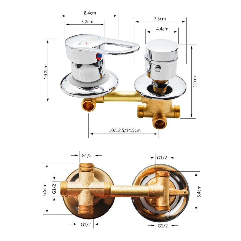 2/3/4/5 Ways Water Outlet Screw Thread 10cm/12.5cm/14.5cm Cold and Hot Mixing Valve Brass Shower Faucet Mixer Diverter Bathroom
2/3/4/5 Ways Water Outlet Screw Thread 10cm/12.5cm/14.5cm Cold and Hot Mixing Valve Brass Shower Faucet Mixer Diverter Bathroom