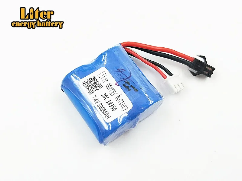 7 4 v 800mAh литий-ионный аккумулятор для H100 H102 Высокоскоростной RC лодка Li-Ion 18350 800MAH