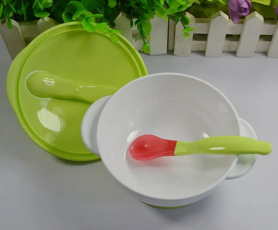 3Pcs/set Baby Tableware Dinnerware Suction Bowl with Temperature Sensing Spoon baby food Baby Feeding Bowl dishes Dinnerware Set
3Pcs/set Baby Tableware Dinnerware Suction Bowl with Temperature Sensing Spoon baby food Baby Feeding Bowl dishes Dinnerware Set