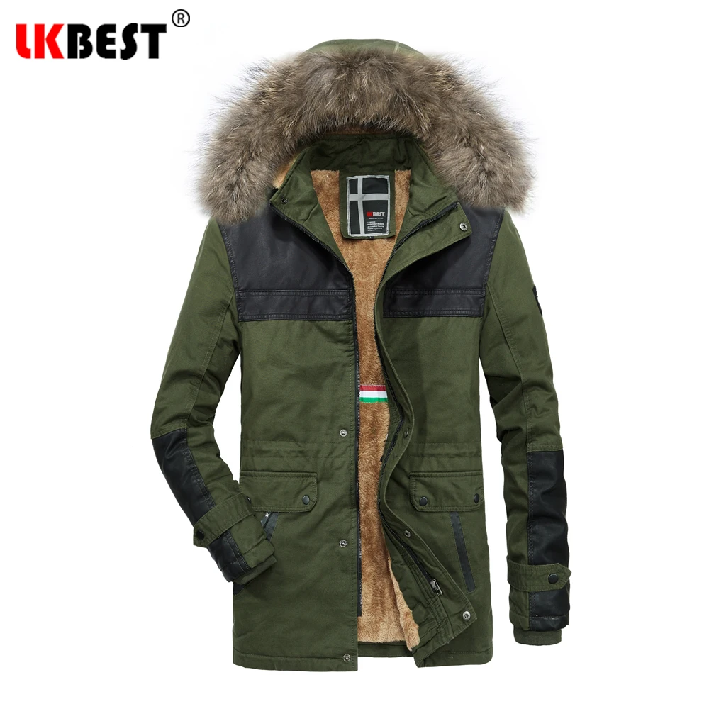 LKBEST Winter Coat Men Windbreaker Fur Hooded Thicken Jacket Men's Streetwear Military Trench Coats Slim Long Men Parka PW669
LKBEST Winter Coat Men Windbreaker Fur Hooded Thicken Jacket Men's Streetwear Military Trench Coats Slim Long Men Parka PW669