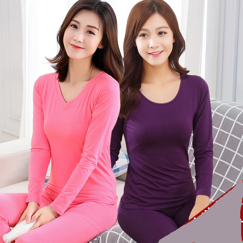 2017 Ladies underwear thin clothes modal backing female clothing line pants Long Johns modal cotton underwear set
2017 Ladies underwear thin clothes modal backing female clothing line pants Long Johns modal cotton underwear set