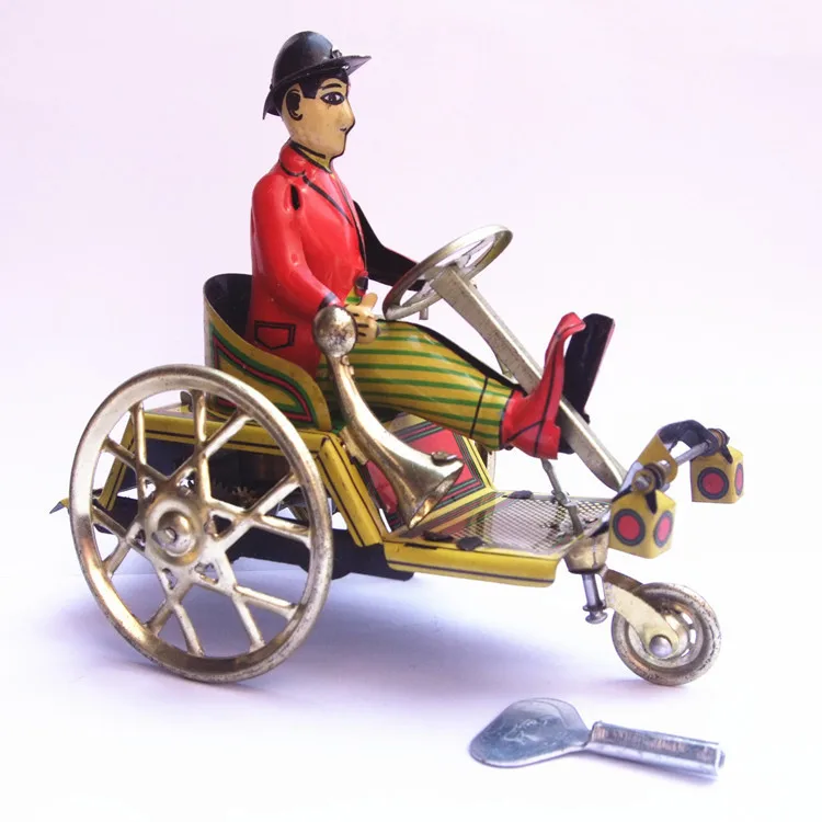 Retro Gentleman Riding Tricycle Model Wind-up Clockwork Tin Toy Collectibles Desktop Ornament Birthday Gift
Retro Gentleman Riding Tricycle Model Wind-up Clockwork Tin Toy Collectibles Desktop Ornament Birthday Gift