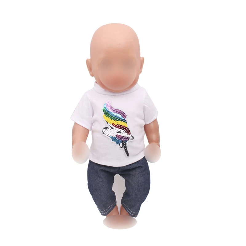 Doll clothes white shirt suit + Black trousers bird fit 43 cm baby Boy doll and 18 inch Girl dolls accessories f350
Doll clothes white shirt suit + Black trousers bird fit 43 cm baby Boy doll and 18 inch Girl dolls accessories f350