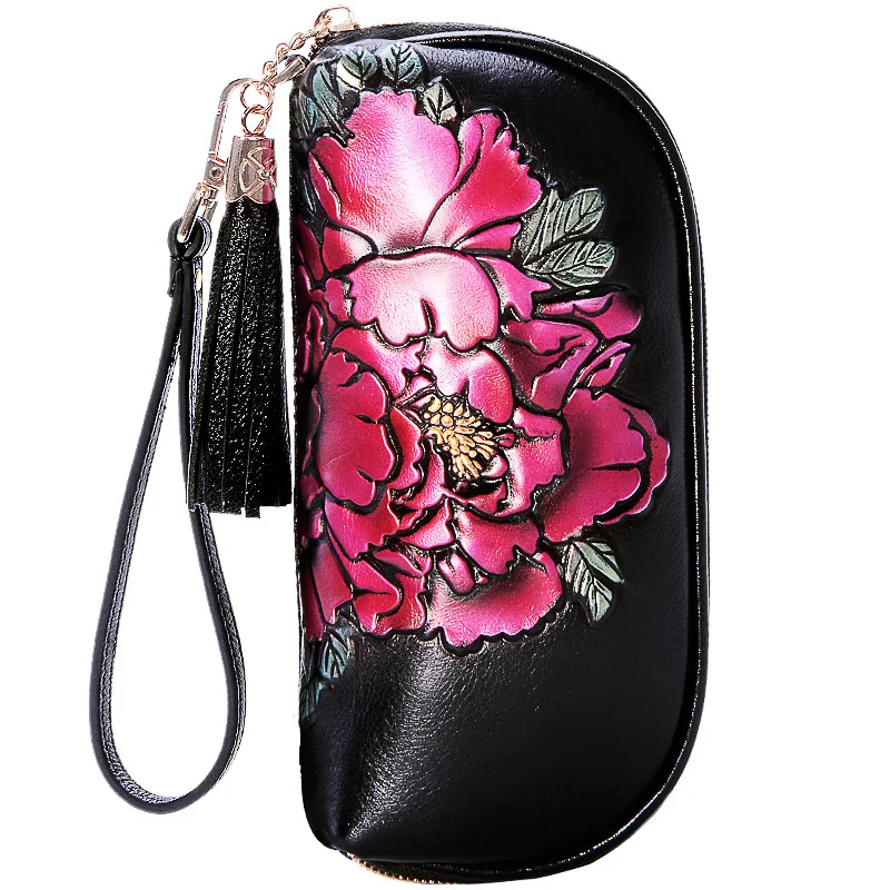 9603 New Fashion Cowhide Flower Long Purse Female Wallet Retro Wind Painted Leather Handbag Zipper Purse
9603 New Fashion Cowhide Flower Long Purse Female Wallet Retro Wind Painted Leather Handbag Zipper Purse