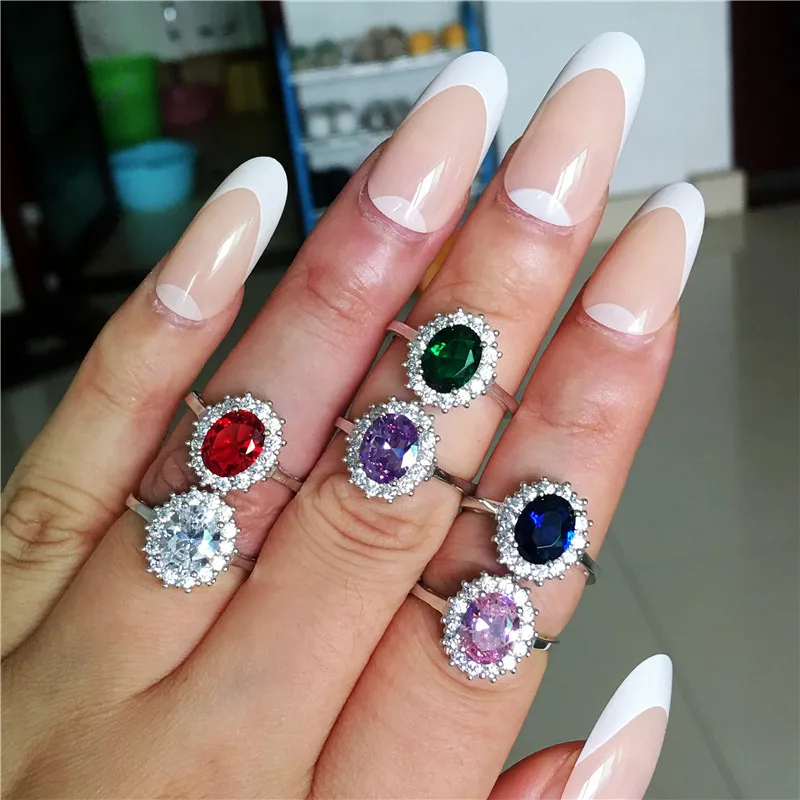 Princess Diana Ring Engagement Real 925 Sterling silver Birthstone AAAA cz Royal Wedding Band Rings For Women Bridal Accessories
Princess Diana Ring Engagement Real 925 Sterling silver Birthstone AAAA cz Royal Wedding Band Rings For Women Bridal Accessories