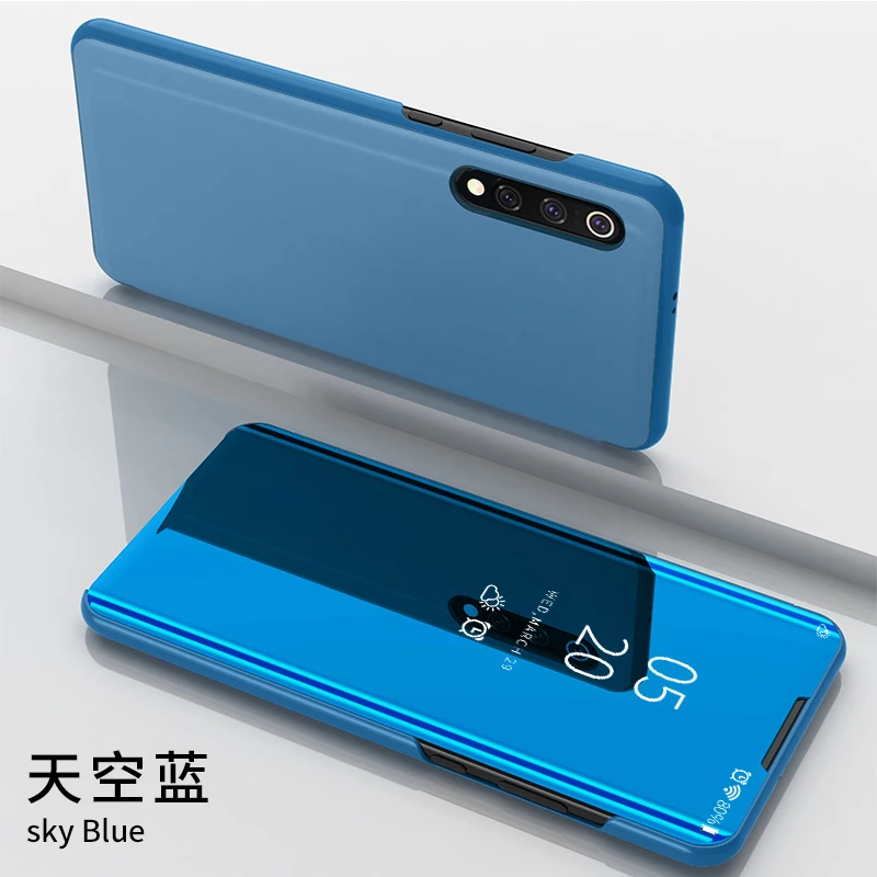 Зеркальный чехол для Xiaomi Mi 9 Lite A3 9T Mi9 SE чехлы CC9 кожаный книжка Poco F1 M2 F2 Pro A2