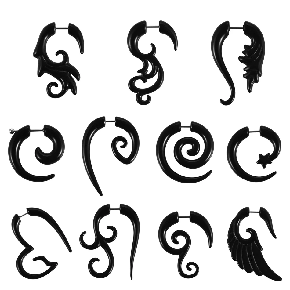 2pcs/lot Acrylic Fake Cheater Spiral Ear Taper Stretchers Gauge Expander Twist Earring Tunnel Plugs Body Piercings Jewelry
2pcs/lot Acrylic Fake Cheater Spiral Ear Taper Stretchers Gauge Expander Twist Earring Tunnel Plugs Body Piercings Jewelry