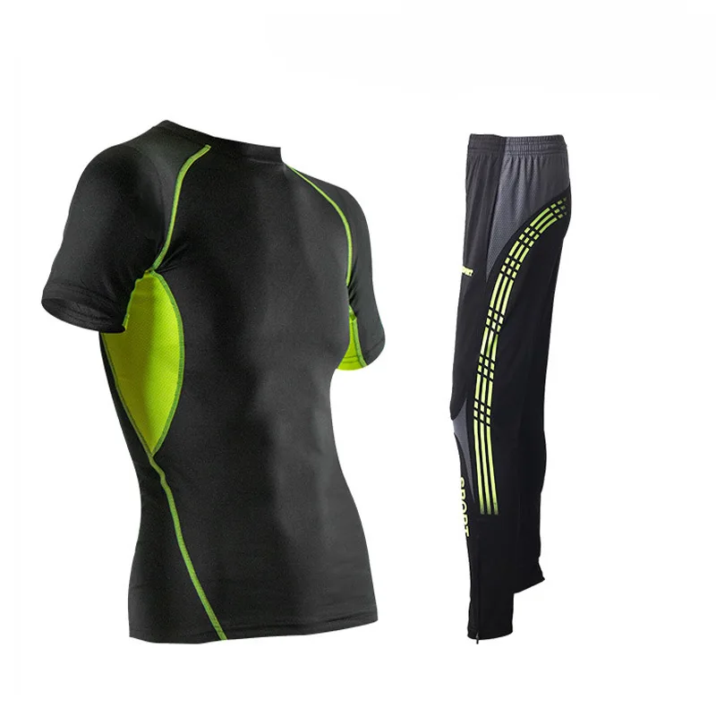 Sport Sets Men Compression Tracksuit Fitness Tight T-shirt Running Soccer Set Legging Men Sportswear Gym Sport Suit Hip Hop
Sport Sets Men Compression Tracksuit Fitness Tight T-shirt Running Soccer Set Legging Men Sportswear Gym Sport Suit Hip Hop