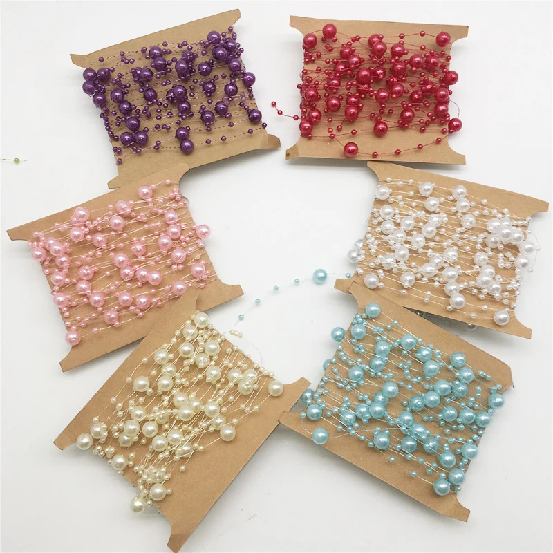 5 Meters/Lot Fishing Line Artificial Pearls Beads Chain Garland Flowers DIY Jewelry Accessories Wedding Christmas Party Deco
5 Meters/Lot Fishing Line Artificial Pearls Beads Chain Garland Flowers DIY Jewelry Accessories Wedding Christmas Party Deco