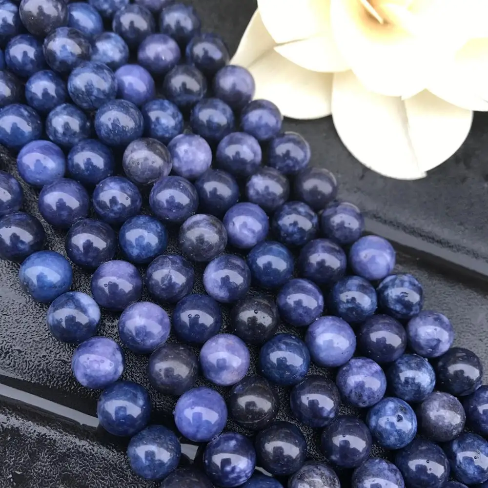 AAA Natural Blue Sodalite Stone Beads Round Loose 15" Semi Preicous Strand 6 8 10 12 MM Beads for Jewelry Making DIY Bra
AAA Natural Blue Sodalite Stone Beads Round Loose 15" Semi Preicous Strand 6 8 10 12 MM Beads for Jewelry Making DIY Bra