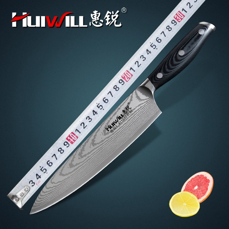 Huiwill 8" Germany 1.4116 carbon steel kitchen chef knife/Professional kitchen knife with 67 layers Laser Patterns
Huiwill 8" Germany 1.4116 carbon steel kitchen chef knife/Professional kitchen knife with 67 layers Laser Patterns