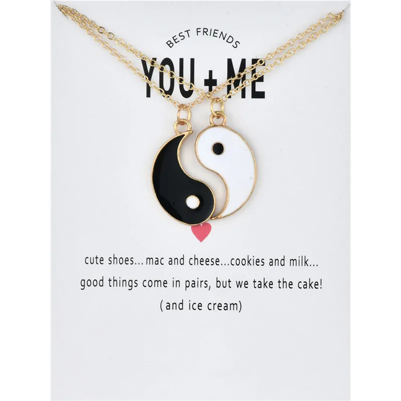 Couples Yin Yang Tai Chi Pendants Necklace For Women Men Jewelry Gifts Black White Couple Necklace Lovers Valentine's Gift
Couples Yin Yang Tai Chi Pendants Necklace For Women Men Jewelry Gifts Black White Couple Necklace Lovers Valentine's Gift