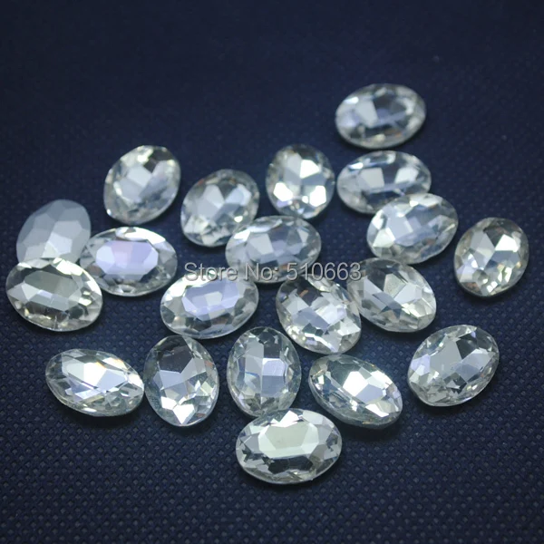 50 Pieces/Lot Glass Cabochon Glass Bead(back not flat surface) Oval Shape Clear White Colors Clothes Garment Accessories 13x18mm
50 Pieces/Lot Glass Cabochon Glass Bead(back not flat surface) Oval Shape Clear White Colors Clothes Garment Accessories 13x18mm
