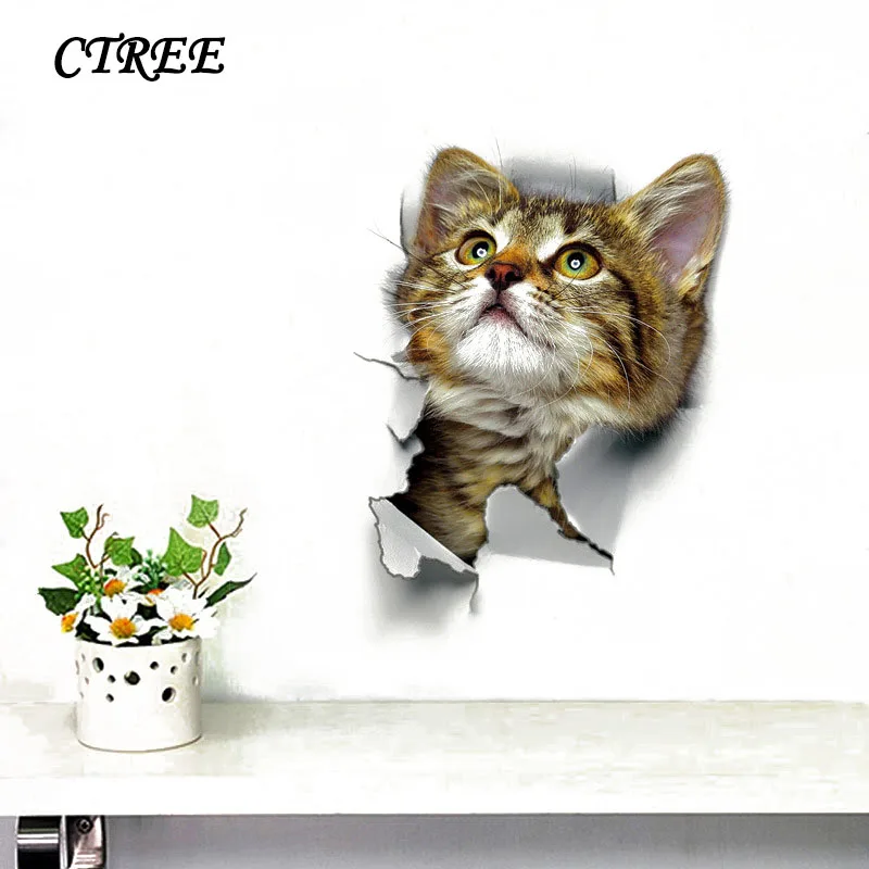 CTREE 3D Cat Vivid poster Wall Stickers Home Decoration Sticker Bedroom Living Room Decoration Waterproof Sticker Cute Pet C701
CTREE 3D Cat Vivid poster Wall Stickers Home Decoration Sticker Bedroom Living Room Decoration Waterproof Sticker Cute Pet C701