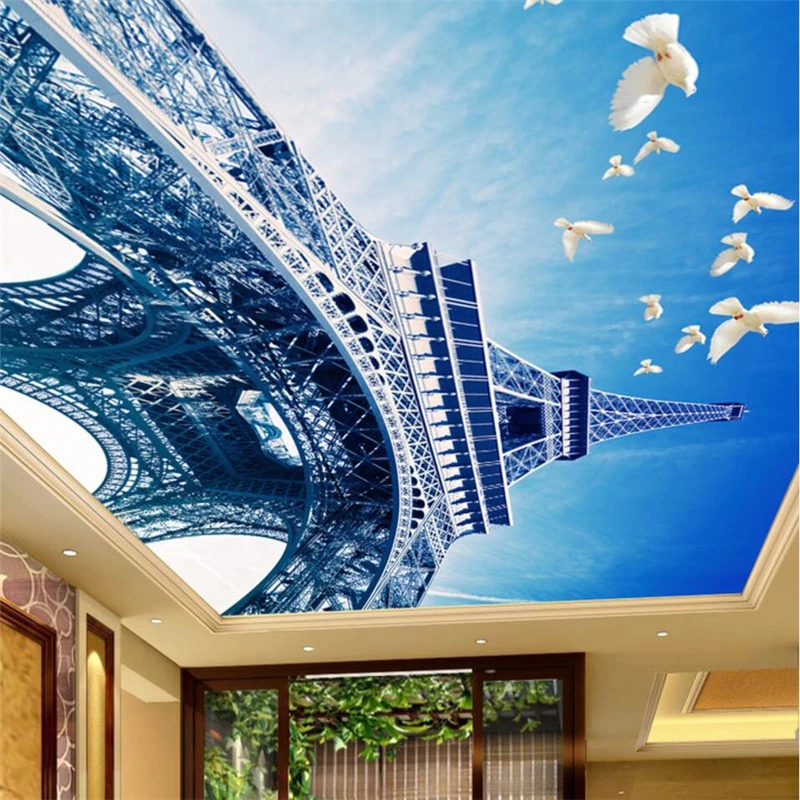 beibehang Blue Sky Pigeon Eiffel Iron Ceiling Zenith Mural Background Wall Customized Large Mural Wallpaper papel de parede
beibehang Blue Sky Pigeon Eiffel Iron Ceiling Zenith Mural Background Wall Customized Large Mural Wallpaper papel de parede