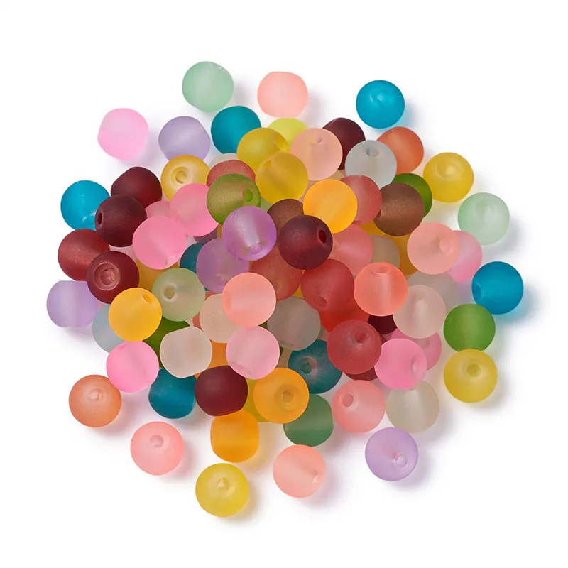 1 bag 4mm 6mm 8mm 10mm Mixed Color Round Transparent Frosted Glass Loose Spacer Beads for Jewelry Making DIY Bracelet Necklace
1 bag 4mm 6mm 8mm 10mm Mixed Color Round Transparent Frosted Glass Loose Spacer Beads for Jewelry Making DIY Bracelet Necklace
