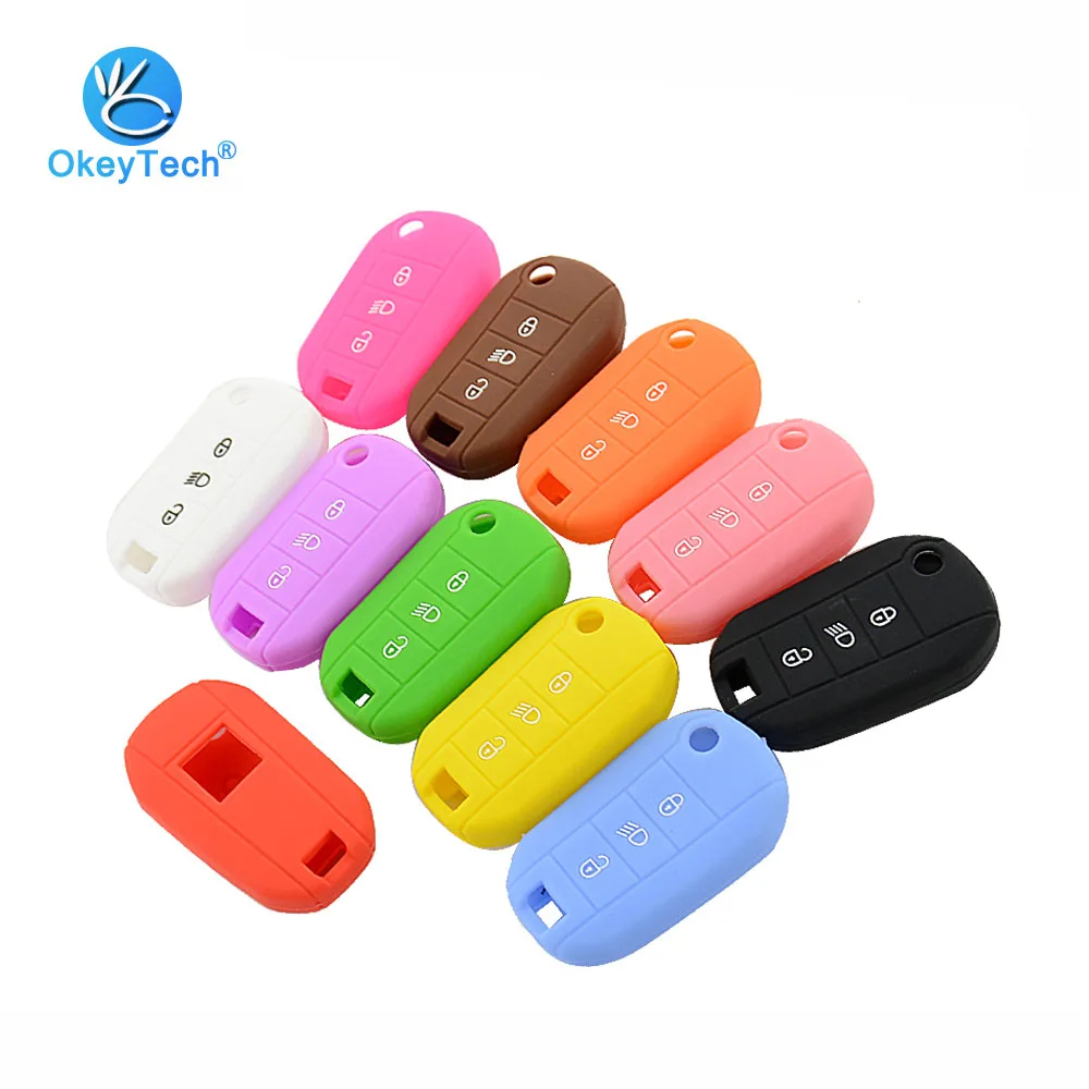 OkeyTech Silicone Key Cover Case Remote Shell Flip Folding 3 Button Holder Skin For Peugeot 2008 3008 4008 208 307 308 407 408
OkeyTech Silicone Key Cover Case Remote Shell Flip Folding 3 Button Holder Skin For Peugeot 2008 3008 4008 208 307 308 407 408