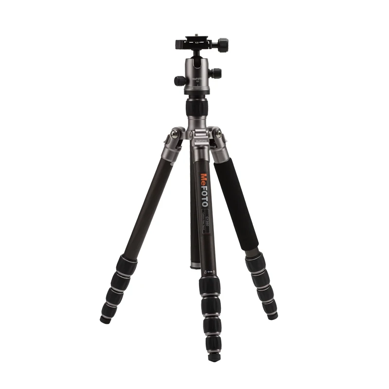 

MeFOTO C1350Q1 Tripod Carbon Fiber Tripods For Camera Portable Monopod Q1 Ball Head 5 Section Max Loading 8kg DHL Free Shipping