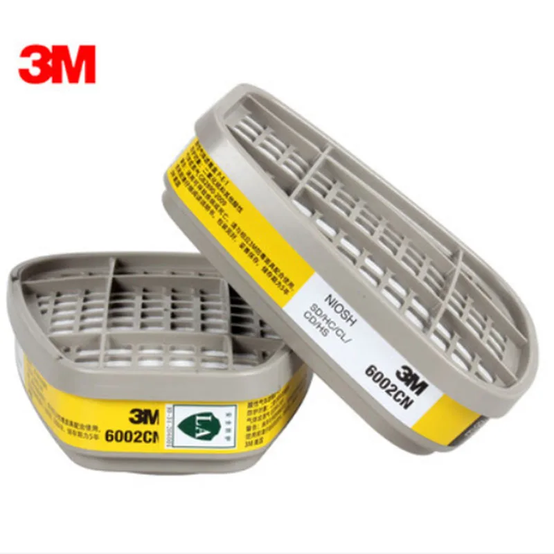 3M 6002 кислотная газовая маска картридж угольный фильтр против кислотного газа