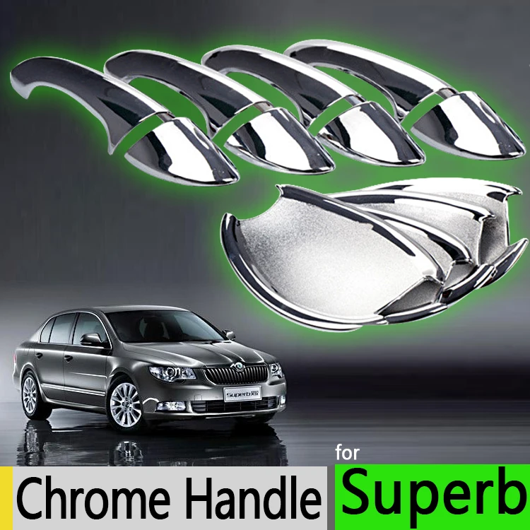 For Skoda Superb B6 2008-2015 Luxurious Chrome Exterior Door Handle Covers ABS Plastic Accessories Stickers Car Styling
For Skoda Superb B6 2008-2015 Luxurious Chrome Exterior Door Handle Covers ABS Plastic Accessories Stickers Car Styling