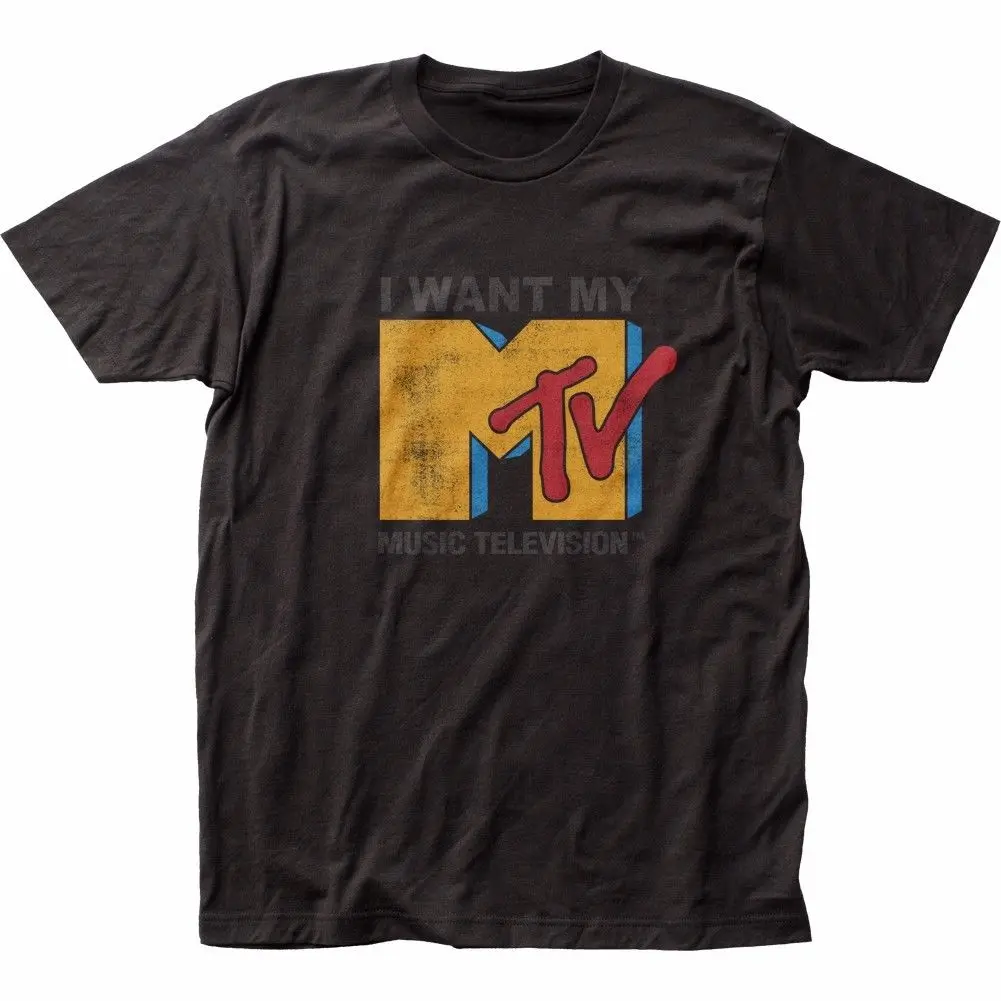 MTV I Want My Лицензированная взрослая Футболка мужская футболка с коротким рукавом и