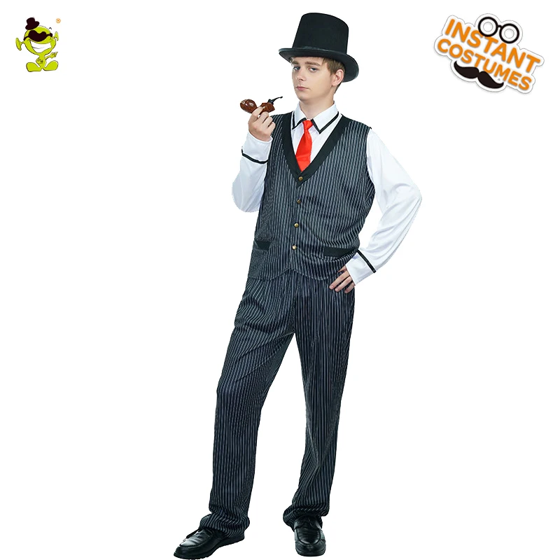 Popular Adult Male Gang Costume Happy Party with a Red Necktie Fancy Dress High Quality Role Play Gang Costumes
Popular Adult Male Gang Costume Happy Party with a Red Necktie Fancy Dress High Quality Role Play Gang Costumes