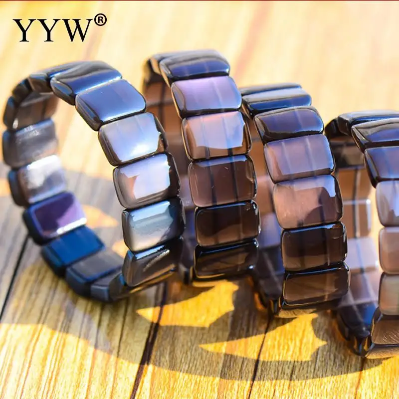 YYW New Design 1Strand Natural Obsidian Bracelet Stone Rectangle Beads Bracelet Bangle For Men & Women Valentine'S Gift 7inch
YYW New Design 1Strand Natural Obsidian Bracelet Stone Rectangle Beads Bracelet Bangle For Men & Women Valentine'S Gift 7inch