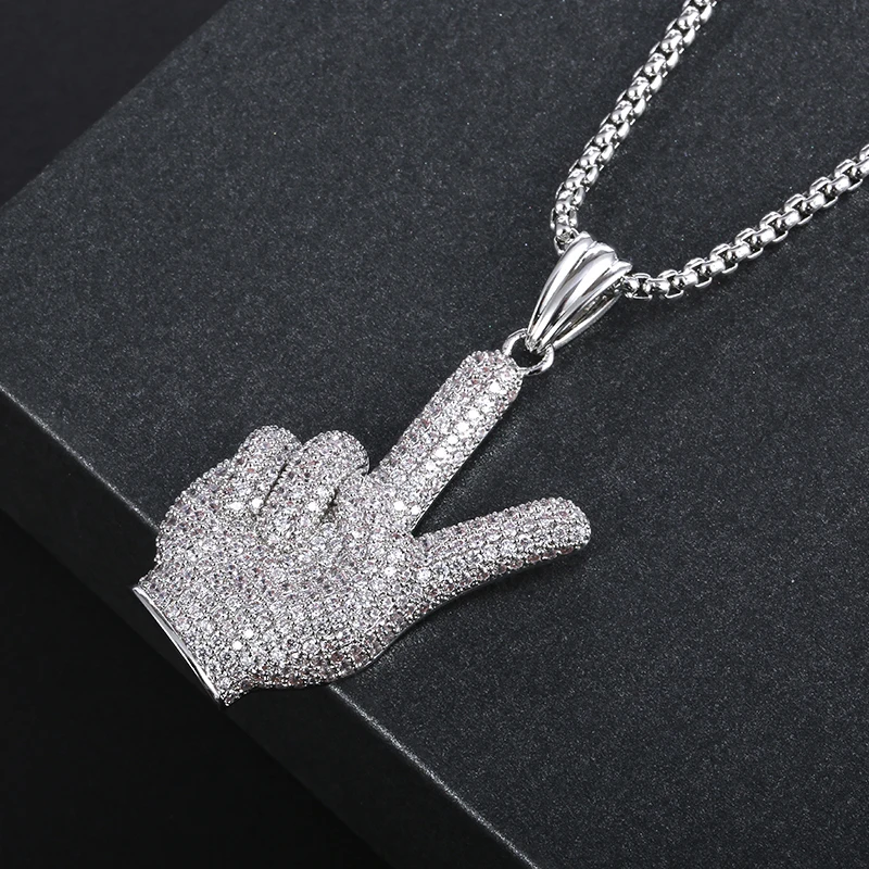 Zhijia New Trendy Crystal Rhinestone "OK" Gesture Pendant Necklace For Women Men Party Jewelry Gifts
Zhijia New Trendy Crystal Rhinestone "OK" Gesture Pendant Necklace For Women Men Party Jewelry Gifts