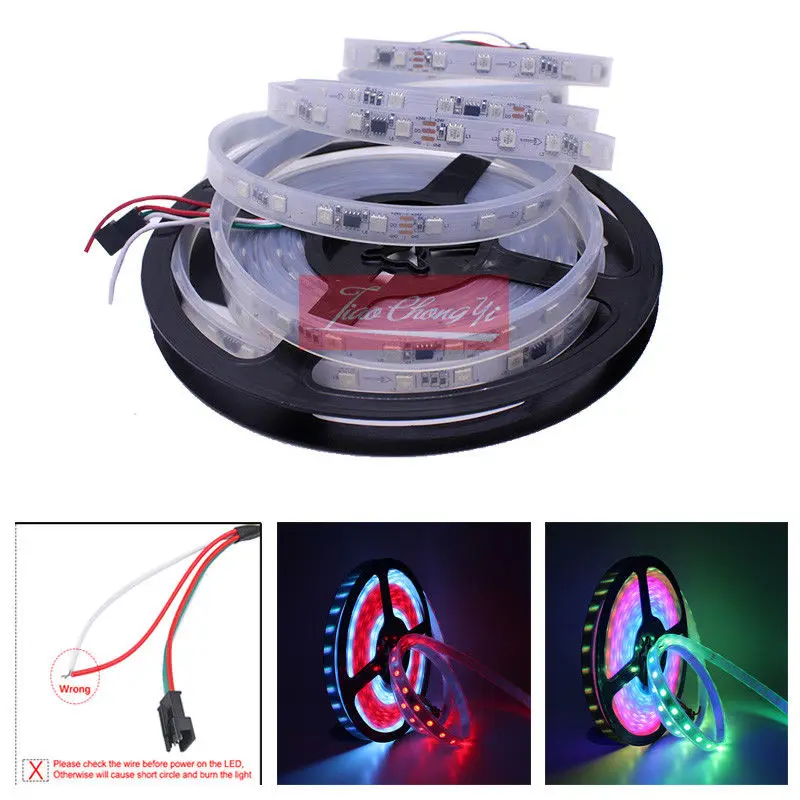 WS2811 60 Светодиодный одов/м 24 В Светодиодная лента адресная цифровая RGB гибкая IP67 водонепроницаемая 5 м Новинка
WS2811 60 Светодиодный одов/м 24 В Светодиодная лента адресная цифровая RGB гибкая IP67 водонепроницаемая 5 м Новинка