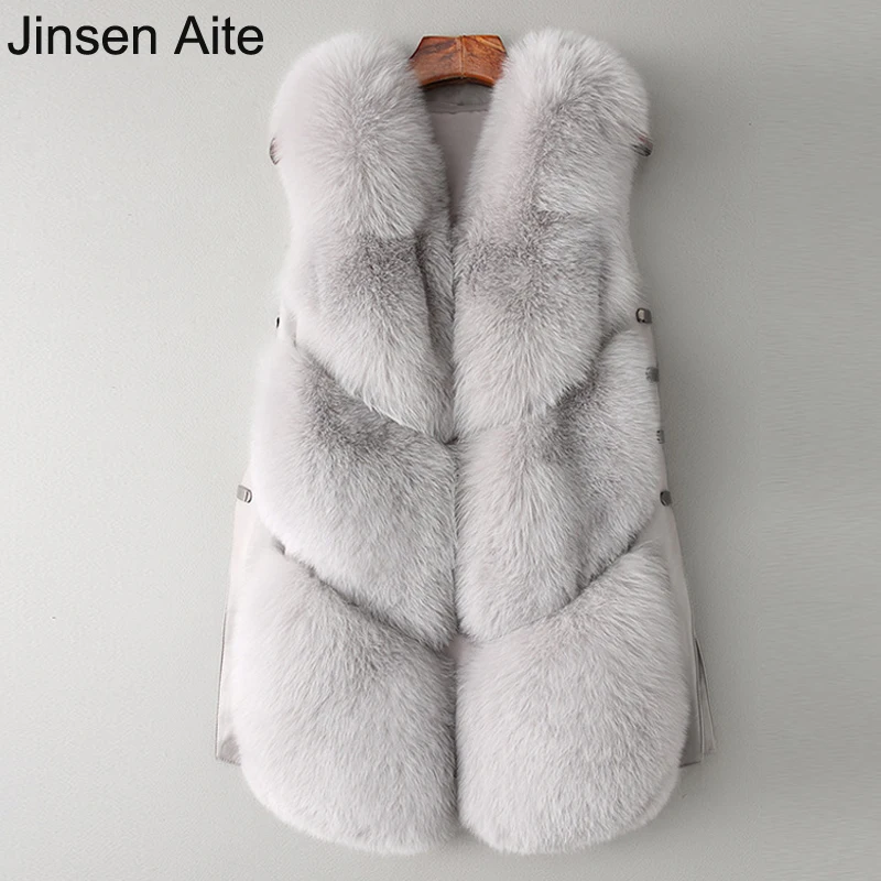 Jinsen Aite высококачественный Женский меховой жилет из лисьего меха в стиле пэчворк Новый Модный тонкий меховой жилет без рукавов куртка пальт...
Jinsen Aite высококачественный Женский меховой жилет из лисьего меха в стиле пэчворк Новый Модный тонкий меховой жилет без рукавов куртка пальт...