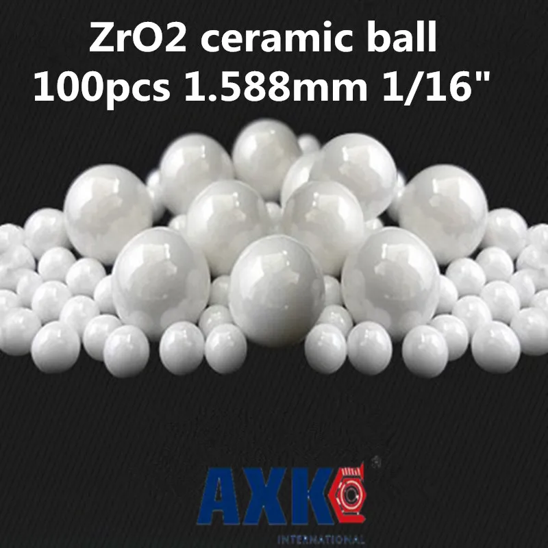 

100pcs 1.588mm 1/16" Zro2 Ceramic Balls Zirconia Balls Used In Bearing/pump/linear Slider/valvs Balls