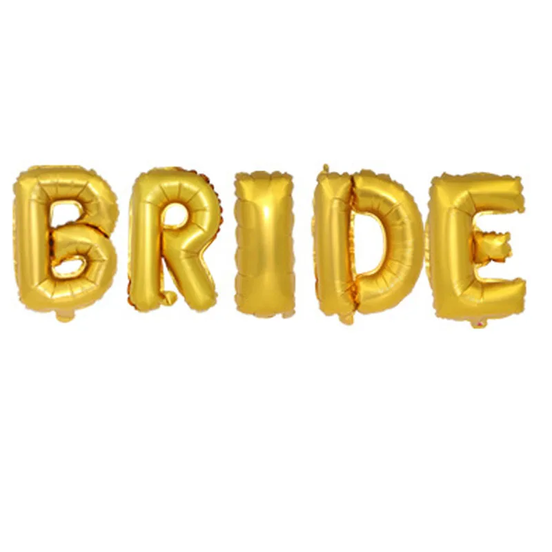 32 дюймовые розовые золотые буквы невесты из фольги|Воздушные шары и аксессуары| |