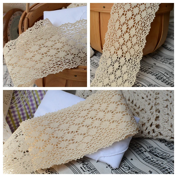 10meters/lot 5cm 2inch Natural Cotton Lace for Fabric Wap Knitting DIY Garment Accessories Free Shipping
10meters/lot 5cm 2inch Natural Cotton Lace for Fabric Wap Knitting DIY Garment Accessories Free Shipping