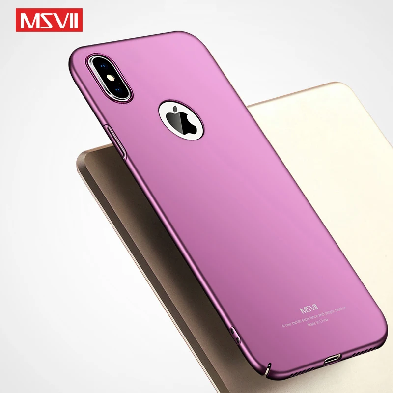 Для iPhone XS MAX чехол MSVII бренд Silm Скраб для X XR Coque Ультратонкий Apple Case 2018 | Мобильные