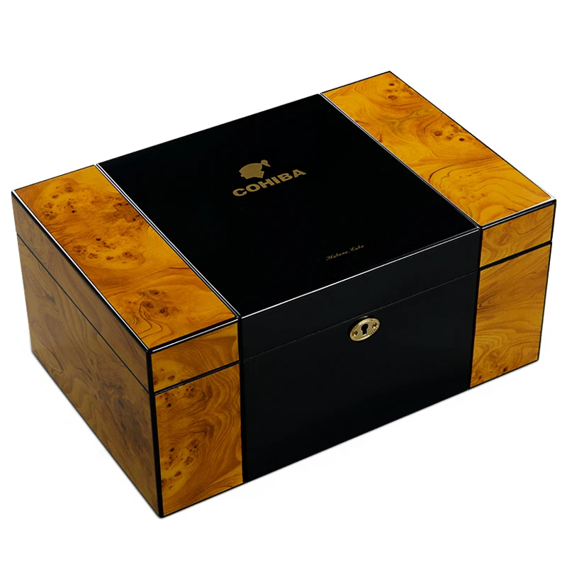 CIGARLOONG Cigar Box Wooden Cigar Display box humidor for cigars With handle cigar humidifier HH-4002
CIGARLOONG Cigar Box Wooden Cigar Display box humidor for cigars With handle cigar humidifier HH-4002
