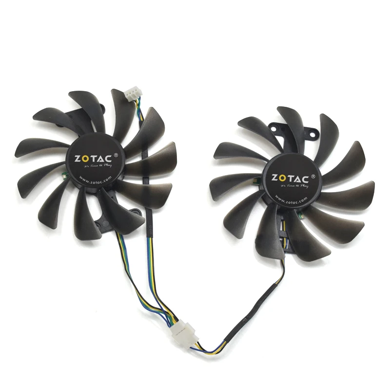 Охлаждающий вентилятор для графической карты ZOTAC GeForce GTX 1070 AMP Edition 2 шт./лот 95 мм
