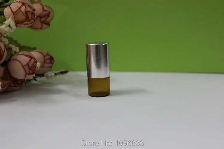 1ML Roll on Bottle, Silver Cap Glass Bottle with Steel Roller Ball, Glass Amber Bottle, Brown Glass Bottle Metal Bead,100pcs/Lot
1ML Roll on Bottle, Silver Cap Glass Bottle with Steel Roller Ball, Glass Amber Bottle, Brown Glass Bottle Metal Bead,100pcs/Lot