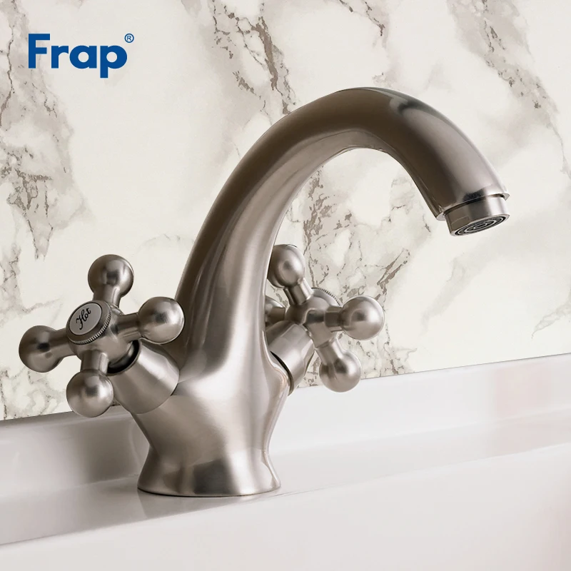 Frap 1 Set Nickel Brushed Deck Mounted Faucets Home Kitchen Bathroom Basin Sink Water Faucet Retro Washbasin Tap F1019-5
Frap 1 Set Nickel Brushed Deck Mounted Faucets Home Kitchen Bathroom Basin Sink Water Faucet Retro Washbasin Tap F1019-5