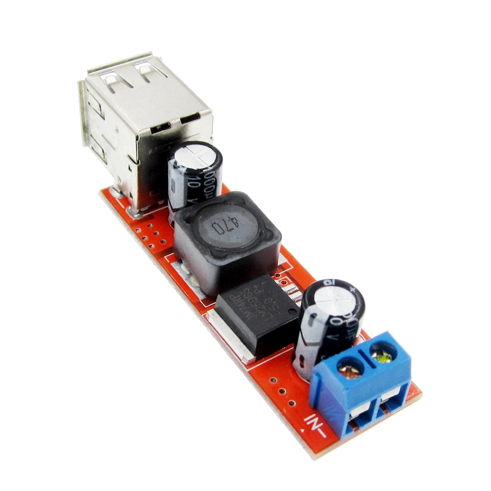 5PCS/LOT Dual USB Output 9V / 12V / 24V / 36V car charger switch 5V DC-DC power supply module 3A Buck Regulator
5PCS/LOT Dual USB Output 9V / 12V / 24V / 36V car charger switch 5V DC-DC power supply module 3A Buck Regulator