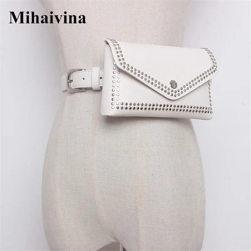 Mihaivin Women Rivet Waist Belt Pack Casual Waist Bag PU Leather Women Bags Travel Belt Wallets Fanny Bags Ladies Fit iphone13/+
Mihaivin Women Rivet Waist Belt Pack Casual Waist Bag PU Leather Women Bags Travel Belt Wallets Fanny Bags Ladies Fit iphone13/+