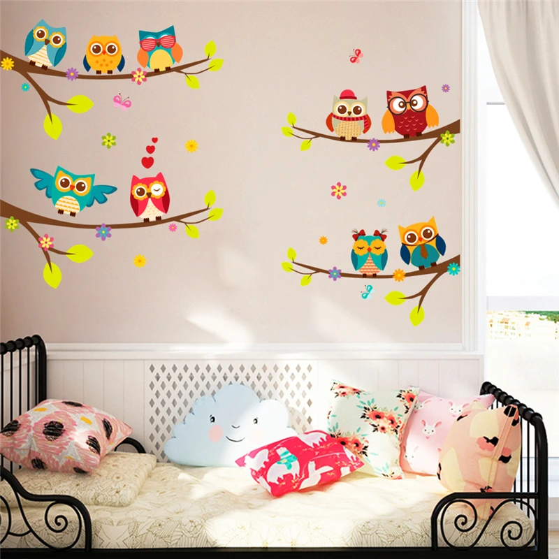 Cute Branch Owl Wall Sticker For kids rooms living room home decor cartoon animal wall decals art diy mural pvc posters gift
Cute Branch Owl Wall Sticker For kids rooms living room home decor cartoon animal wall decals art diy mural pvc posters gift