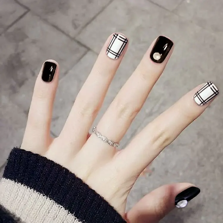 24 PCS False Nail Art Tips Romantic Pre Designed French Nail Tips ABS False Full Nail Tips -30
24 PCS False Nail Art Tips Romantic Pre Designed French Nail Tips ABS False Full Nail Tips -30