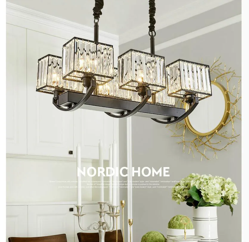 Free Shipping Modern Crystal Pendant Light Rectangle Crystal Light for Dining room Restaurant Hanging Suspension Lamp Lustres
Free Shipping Modern Crystal Pendant Light Rectangle Crystal Light for Dining room Restaurant Hanging Suspension Lamp Lustres