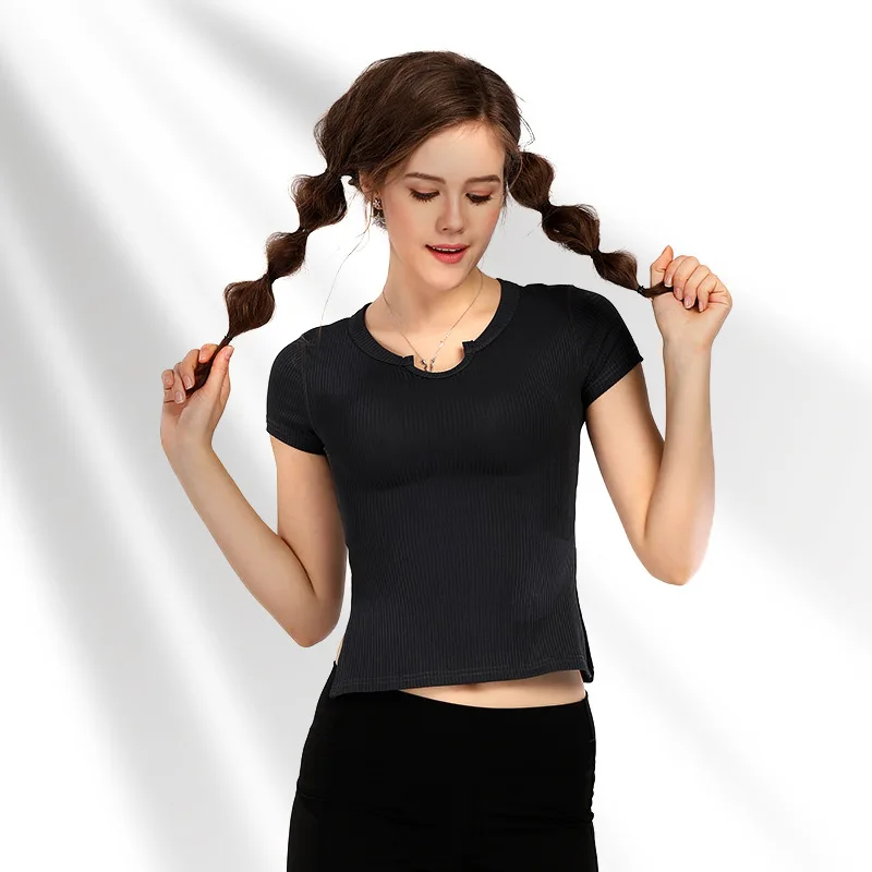 Women Sport T-shirts Female Yoga Shirt Elastic Running T-shirts Breathable Fitness Shirt Slim Split Tops Gym Training Tee Blouse
Women Sport T-shirts Female Yoga Shirt Elastic Running T-shirts Breathable Fitness Shirt Slim Split Tops Gym Training Tee Blouse