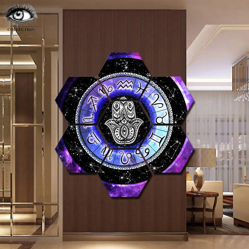 Zodiac Signs by Pixie Cold Modular Picture 7 pieces hexagon painting Wall Art Picture Home Decor Canvas Print painting
Zodiac Signs by Pixie Cold Modular Picture 7 pieces hexagon painting Wall Art Picture Home Decor Canvas Print painting