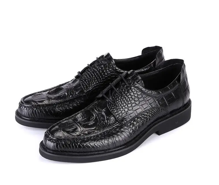 Lace-Up Men's Dress Oxfords Male Pointed Toes Smart Casual Genuine Alligator Pattern Gradient Male Dress Shoes Wedding Formal
Lace-Up Men's Dress Oxfords Male Pointed Toes Smart Casual Genuine Alligator Pattern Gradient Male Dress Shoes Wedding Formal